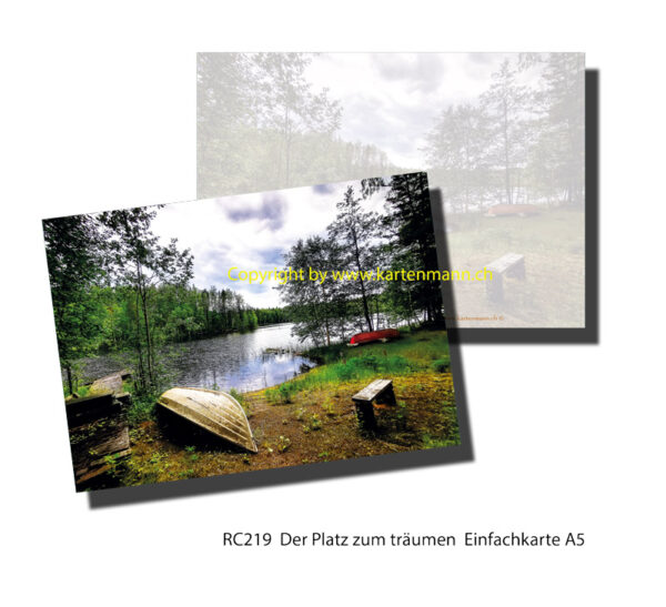 RC219  Der Platz zum träumen  A5 Einfachkarte